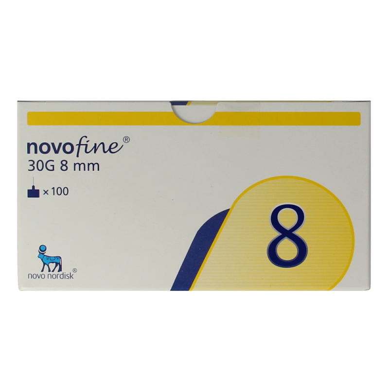 Novo Nordisk Novofine naalden 0.30 x 8 mm 30 gram  100 Stuks