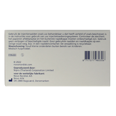 Novo Nordisk Novofine naalden 0.30 x 8 mm 30 gram  100 Stuks