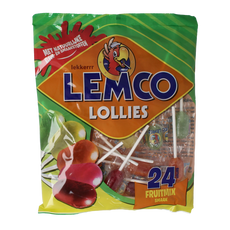 Lemco Vruchten lollies 240.00 Gram