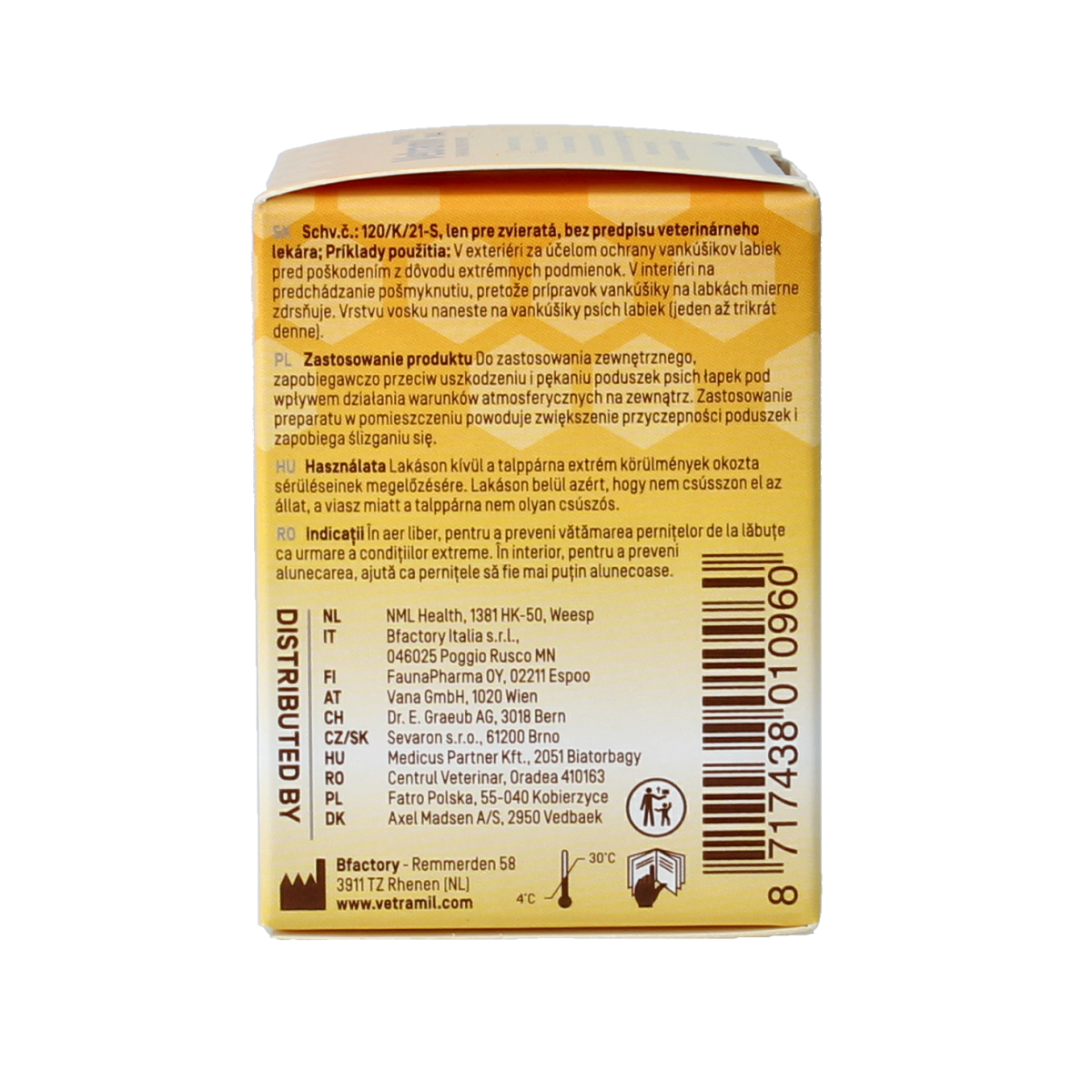 Vetramil Paw wax 45.00 Gram