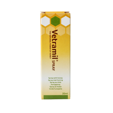 Vetramil Spray met honing 20.00 Milliliter