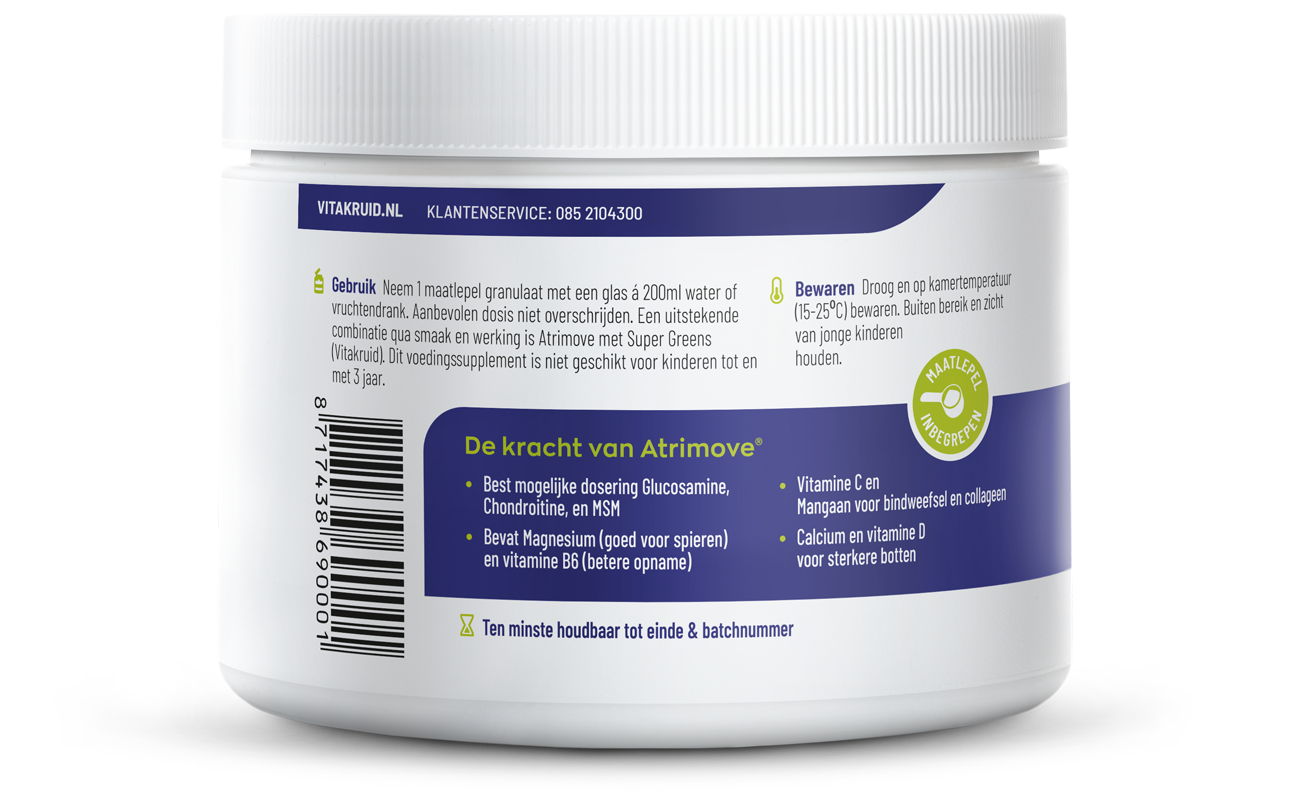 Vitakruid Atrimove Glucosamine Chondroitine MSM Complex 440 Gram