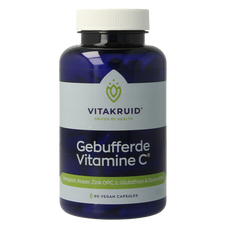 Vitakruid Gebufferde Vitamine C met oa Zink OPC Quercetine 90.00 Vegetarische capsules