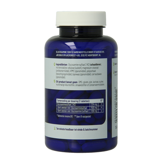 Vitakruid Glucosamine sulfaat 2 KCI 1200mg 120.00 Tabletten