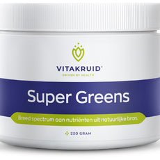 Vitakruid Super Greens 25 nutrienten oa probiotica & enzymen 220.00 Gram