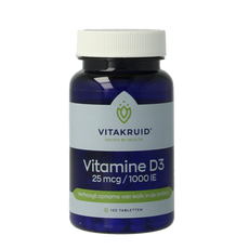 Vitakruid Vitamine D3 25 mcg / 1000 IE 120.00 Tabletten