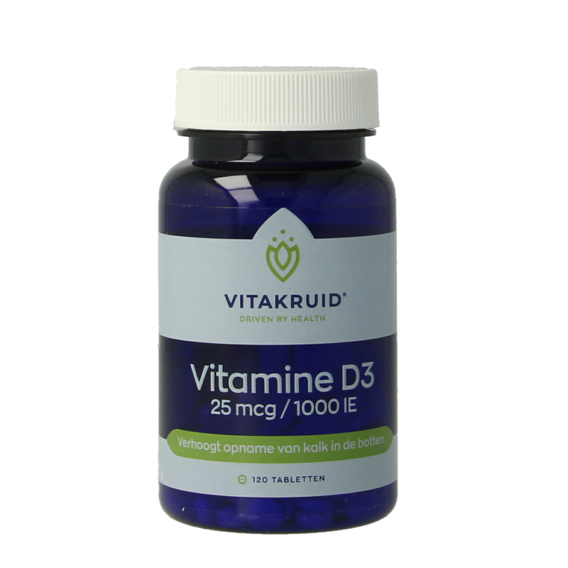 Vitakruid Vitamine D3 25 mcg / 1000 IE 120 Tabletten