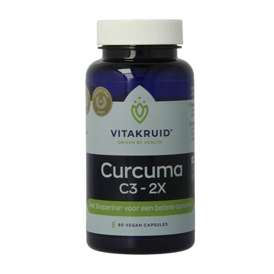 Vitakruid Curcuma C3-2X (95% curcuminoiden) met Bioperine 60 Vegetarische capsules