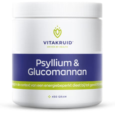 Vitakruid Psyllium 5000 mg & Glucomannan 1000 mg vezels 450 Gram