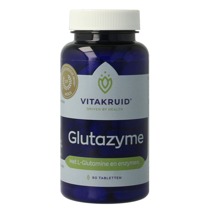 Vitakruid Glutazyme oa Spijsverteringsenzymen en L-Glutamine 90 Tabletten