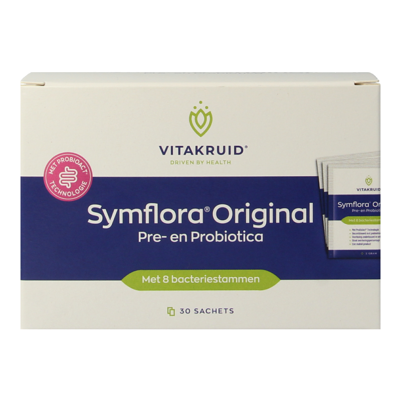 Vitakruid Symflora Original Pre- en Probiotica 8 stammen 30 Sachets