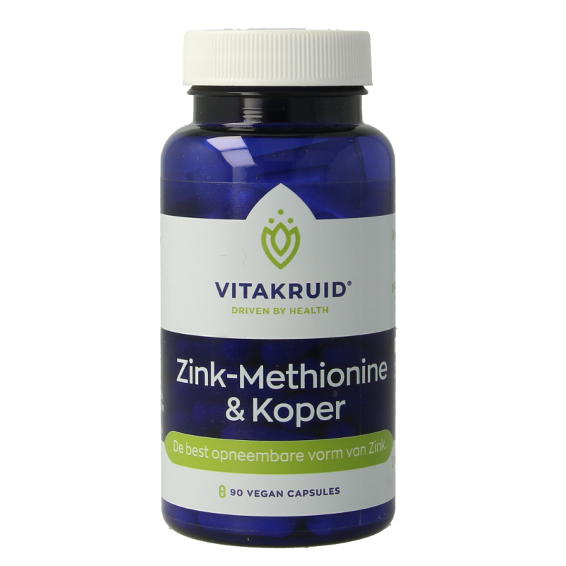 Vitakruid Zink Methionine & Koper Gluconaat 90 Vegetarische capsules