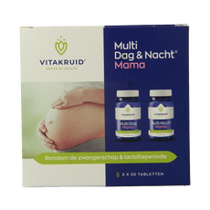 Vitakruid Multi Dag & Nacht Mama 100% Vegan 2 x 30 60.00 Tabletten