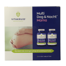 Vitakruid Multi Dag & Nacht Mama 100% Vegan 2 x 90 180.00 Tabletten