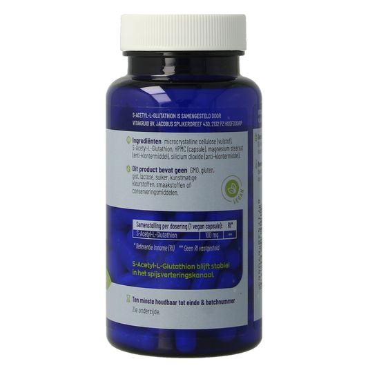 Vitakruid S-Acetyl-L-Glutathion 100 mg 90.00 Vegetarische capsules