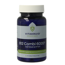 Vitakruid B12 Combi 6.000 met Actief Folaat 60.00 Smelttabletten