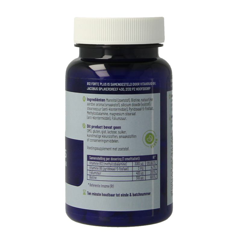 Vitakruid B12 Forte Plus 3.000 met P-5-P 60 Smelttabletten