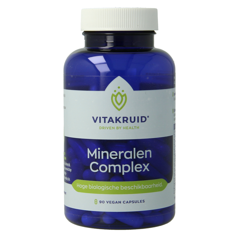 Vitakruid Mineralen Complex met 12 verschillende mineralen 90 Vegetarische capsules