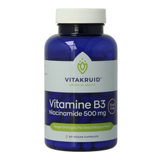 Vitakruid Vitamine B3 Niacinamide 500 mg Flush Free 90 Vegetarische capsules