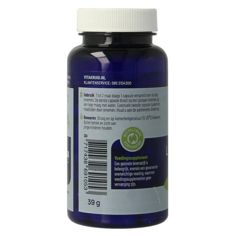 Vitakruid L-Tyrosine 500mg uit fermentatie 60 Vegetarische capsules