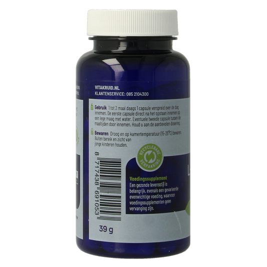 Vitakruid L-Tyrosine 500mg uit fermentatie 60 Vegetarische capsules