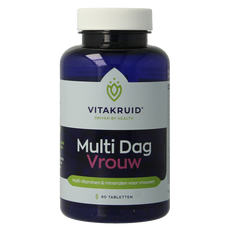 Vitakruid Multi Dag Vrouw 100% Vegan 90 Tabletten