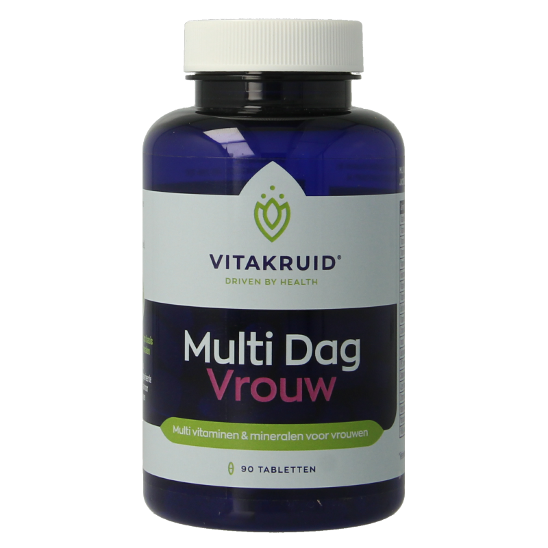 Vitakruid Multi Dag Vrouw 100% Vegan 90 Tabletten