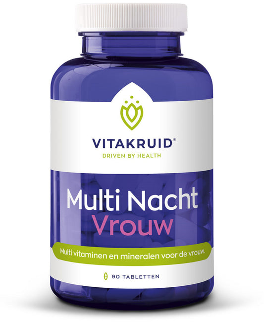 Vitakruid Multi Nacht Vrouw 100% Vegan 90.00 Tabletten