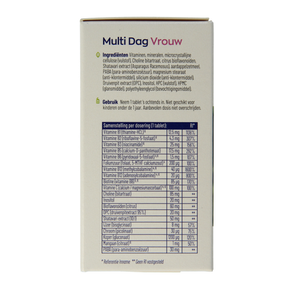 Vitakruid Multi Dag & Nacht Vrouw 100% Vegan 2 x 30 60.00 Tabletten