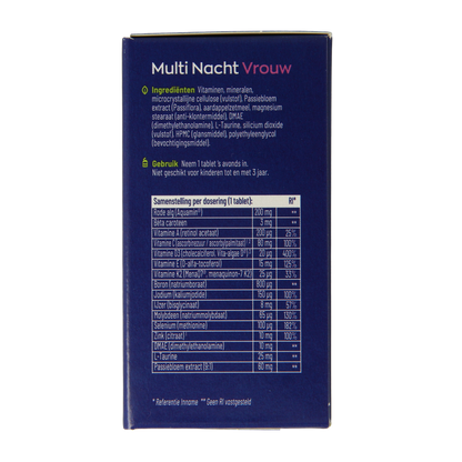 Vitakruid Multi Dag & Nacht Vrouw 100% Vegan 2 x 30 60.00 Tabletten