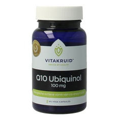 Vitakruid Co-enzym Q10 Ubiquinol actieve vorm Kaneka 100 mg 60 Vegetarische capsules