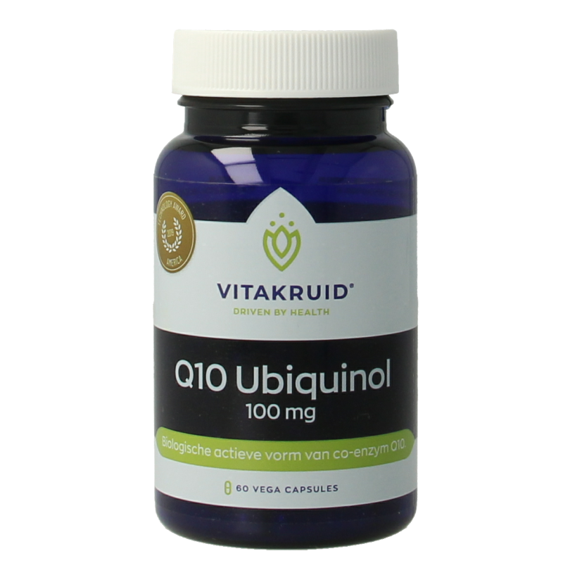 Vitakruid Co-enzym Q10 Ubiquinol actieve vorm Kaneka 100 mg 60 Vegetarische capsules
