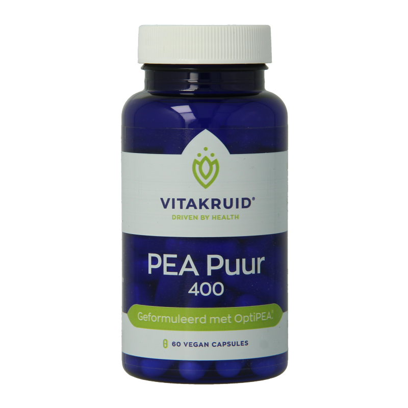 Vitakruid PEA Puur 400 OptiPEA Palmitoylethanolamide 60 Vegetarische capsules