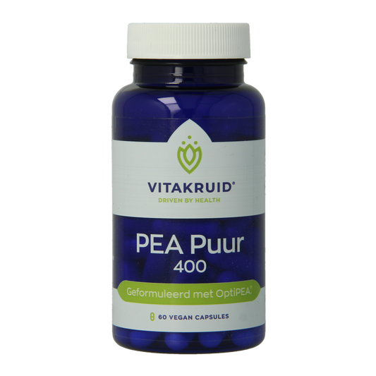 Vitakruid PEA Puur 400 OptiPEA Palmitoylethanolamide 60 Vegetarische capsules