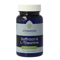 Vitakruid Saffraan 28mg (Affron) & L-Theanine 30.00 Vegetarische capsules