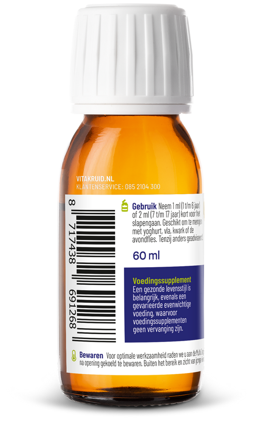 Vitakruid Multi Nacht Junior 100% Vegan 60 Milliliter