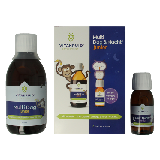 Vitakruid Multi Dag & Nacht Junior 100% Vegan 360 Milliliter