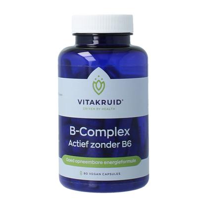 Vitakruid B-Complex actief zonder B6 90.00 Vegetarische capsules