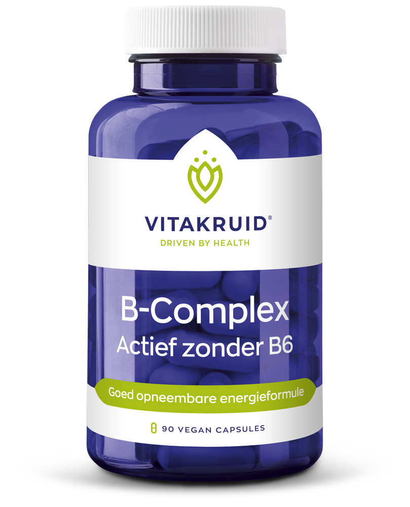 Vitakruid B-Complex actief zonder B6 90 Vegetarische capsules
