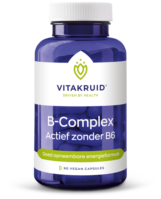 Vitakruid B-Complex actief zonder B6 90 Vegetarische capsules