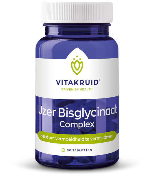 Vitakruid IJzer Bisglycinaat 28 Complex oa Koper Vitamine C 90.00 Tabletten