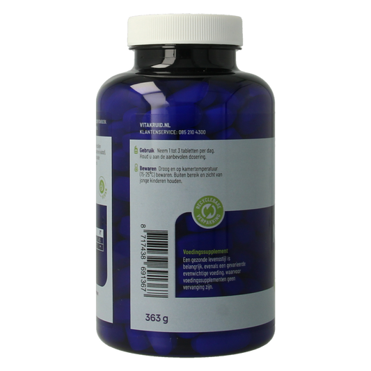 Vitakruid Magnesium 150 Bisglycinaat met 200mg L-Taurine 180 Tabletten