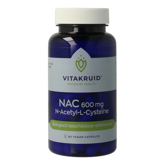 Vitakruid NAC 600mg N-Acetyl-L-Cysteine 60 Vegetarische capsules