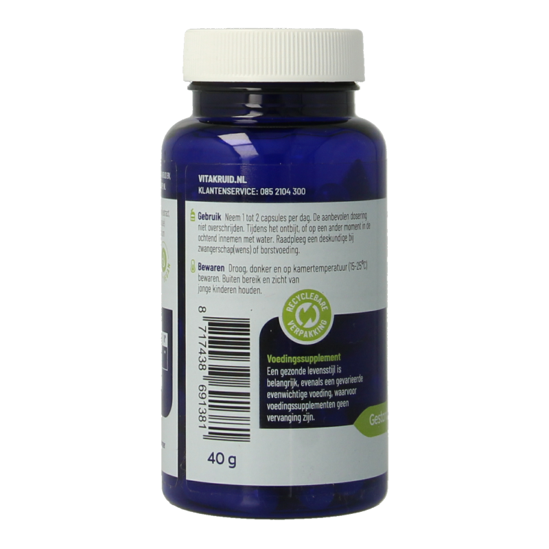 Vitakruid Mucuna pruriens 400mg minimaal 25% L-Dopa 60 Vegetarische capsules