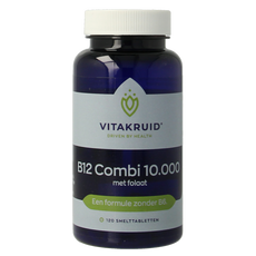 Vitakruid B12 Combi 10.000 met Actief Folaat 120.00 Smelttabletten