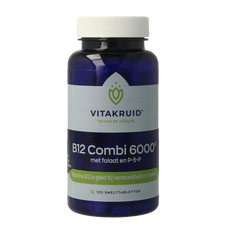 Vitakruid B12 Combi 6.000 met Actief Folaat 120.00 Smelttabletten