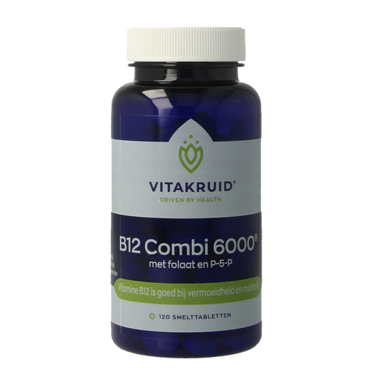 Vitakruid B12 Combi 6.000 met Actief Folaat 120.00 Smelttabletten
