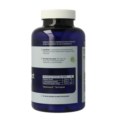 Vitakruid Magnesium Tauraat met Vitamine B6 (P-5-P) 180.00 Vegetarische capsules