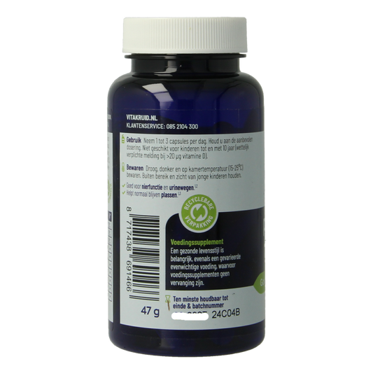 Vitakruid Prostaatformule oa Zaagpalm, Brandnetel & Zink 60 Vegetarische capsules