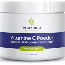 Vitakruid Vitamine C poeder calcium- & magnesiumascorbaat 260.00 Gram